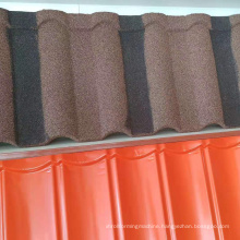 0.4mm color stone coated metal roof tiles
